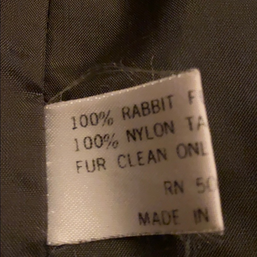 VTG Rabbit Fur Coat - Picture 6 of 8